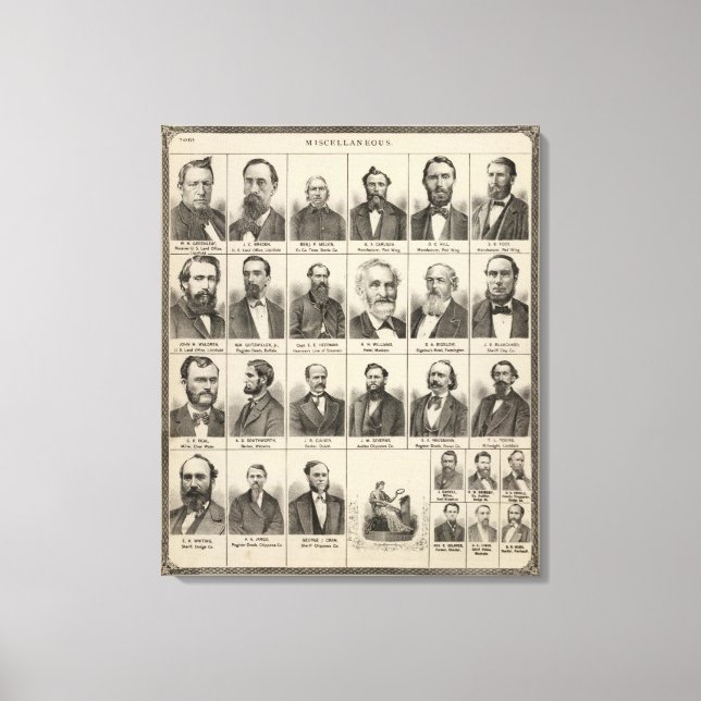 Lienzo Retrato de Greenleaf, Minnesota (Anverso)