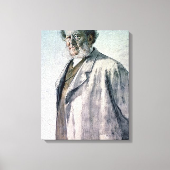 Lienzo Retrato de Henrik Ibsen, 1895 (Anverso)