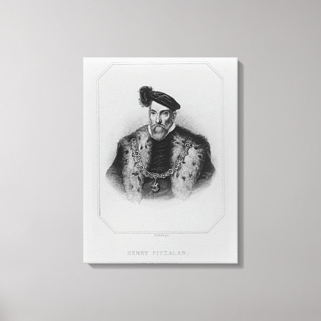 Lienzo Retrato de Henry Fitzalan, duodécimo Conde de (Anverso)