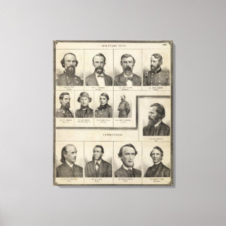 Lienzo Retrato de hombres militares, Minnesota