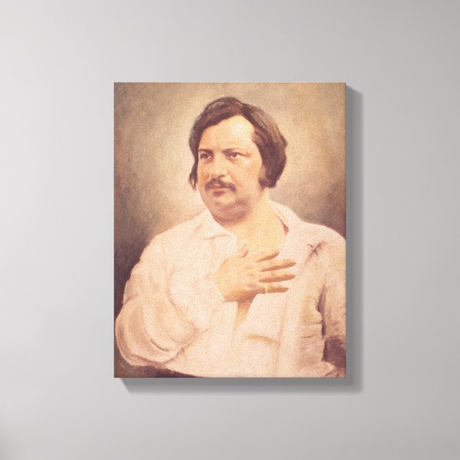 Lienzo Retrato de Honore de Balzac (Anverso)