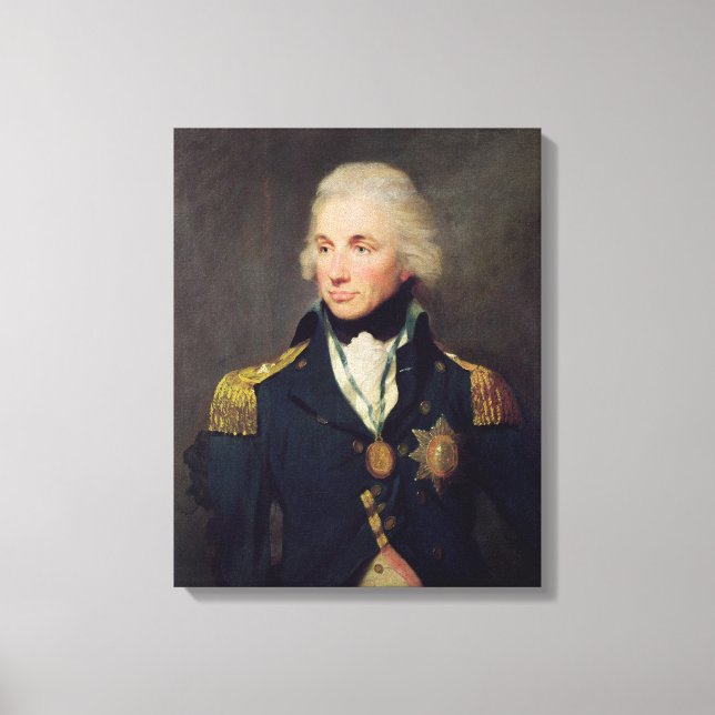 Lienzo Retrato de Horatio Nelson , Viscount Nelson (Anverso)