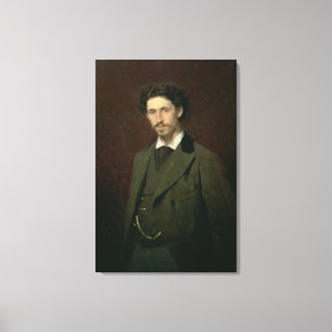 Lienzo Retrato de Ilya Efimovich Repin, 1876