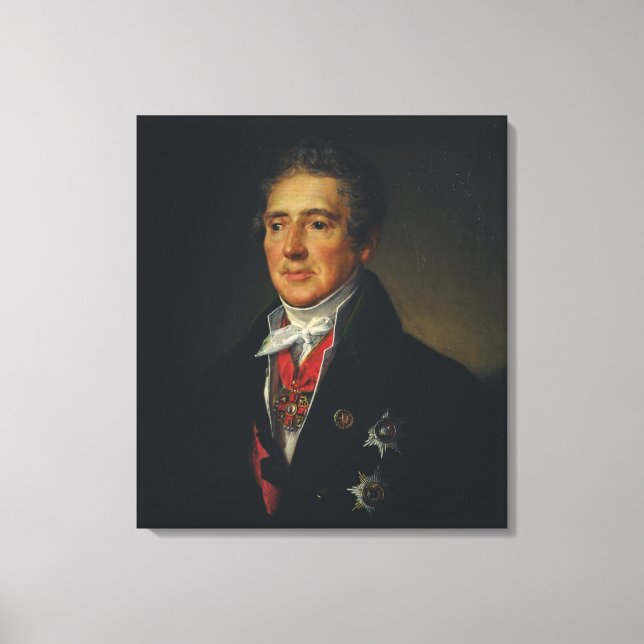 Lienzo Retrato de Ivan Dmitriev, 1835 (Anverso)