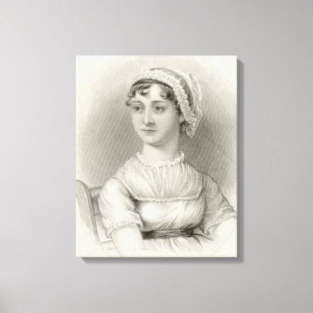 Lienzo Retrato de Jane Austen (Anverso)
