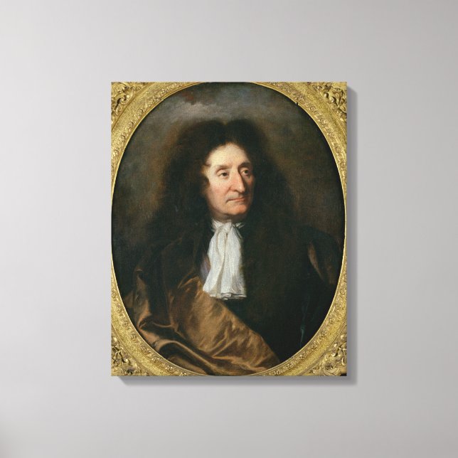 Lienzo Retrato de Jean de La Fontaine (Anverso)