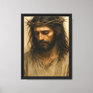 Lienzo Retrato de Jesús Corona de Espinas