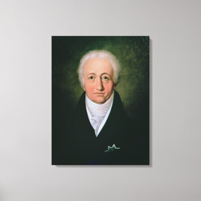 Lienzo Retrato de Johann Wolfgang von Goethe, 1818 (Anverso)