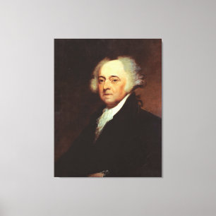Lienzo Retrato de JOHN ADAMS por Asher B. Durand Print