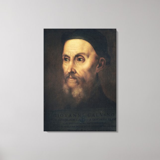 Lienzo Retrato de John Calvin (Anverso)