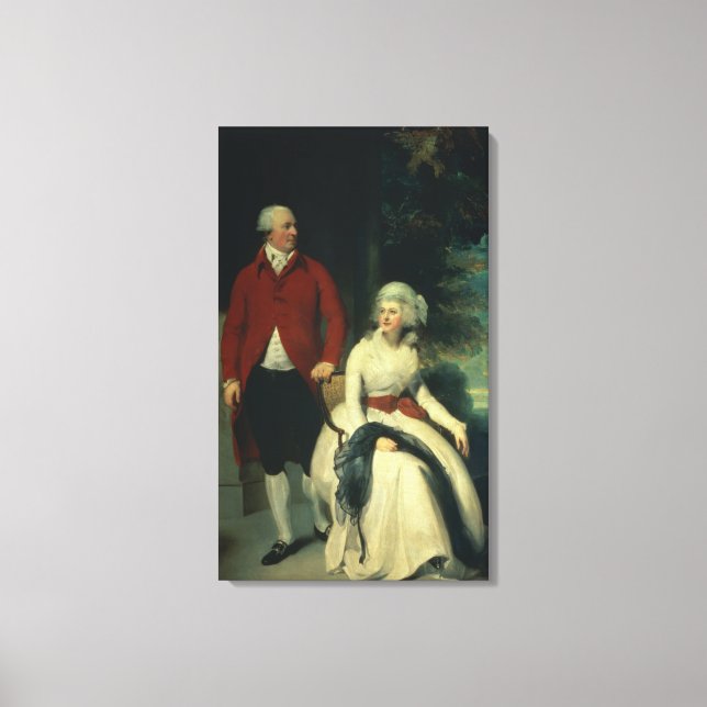 Lienzo Retrato de John Julius Angerstein (1735-1823) y (Anverso)