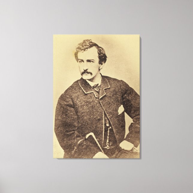 Lienzo Retrato de John Wilkes Booth | 1861-65 (Anverso)