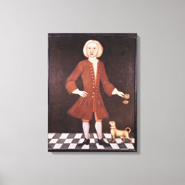 Lienzo Retrato de Jonathan Bentham, c.1725 (Anverso)