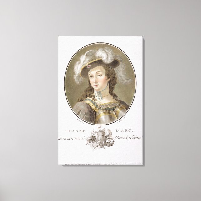 Lienzo Retrato de Juana de Arco (1412-31), 1787 (de color (Anverso)