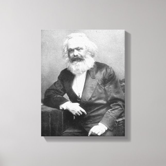 Lienzo Retrato de Karl Marx (Anverso)