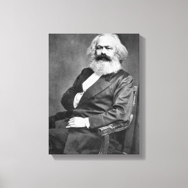Lienzo Retrato de Karl Marx (Fundador del Marxismo) (Anverso)