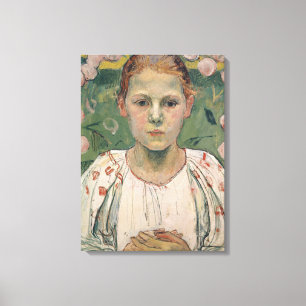 Lienzo Retrato de Kathe von Bach el en el jardín