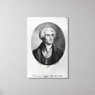 Lienzo Retrato de la cuenta José de Maistre