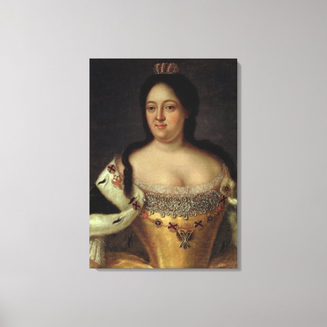 Lienzo Retrato de la emperatriz Anna Ioannovna (Anverso)