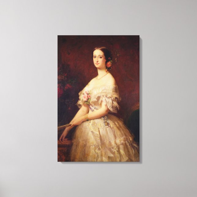 Lienzo Retrato de la emperatriz Eugenie 1854 (Anverso)