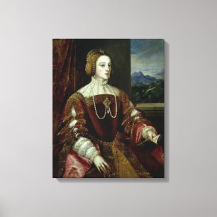 Lienzo Retrato de la Emperatriz Isabel de Portugal