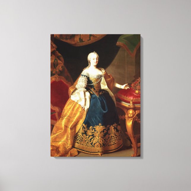 Lienzo Retrato de la emperatriz María Teresa (Anverso)
