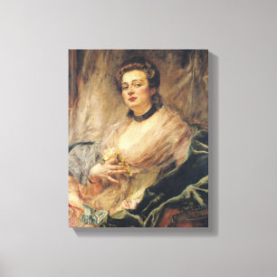 Lienzo Retrato de la esposa del artista