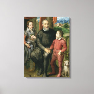 Lienzo Retrato de la familia del artista, Minerva
