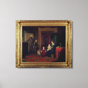 Lienzo Retrato de la familia Van Cortland, c.1830