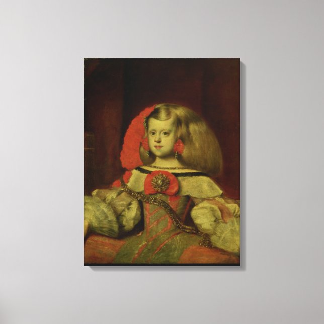 Lienzo Retrato de la infanta Margarita (Anverso)