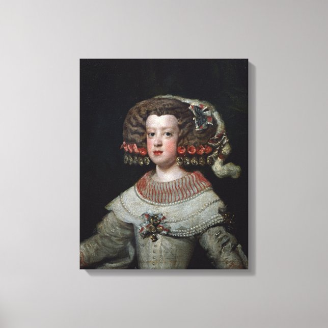 Lienzo Retrato de la infanta María Teresa (1638-83) fut (Anverso)