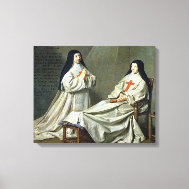 Lienzo Retrato de la Madre Catherine-Agnes (Anverso)