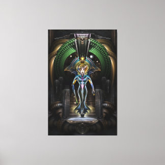 Lienzo Retrato De La Majestad De Trilia Fractal Fantasy