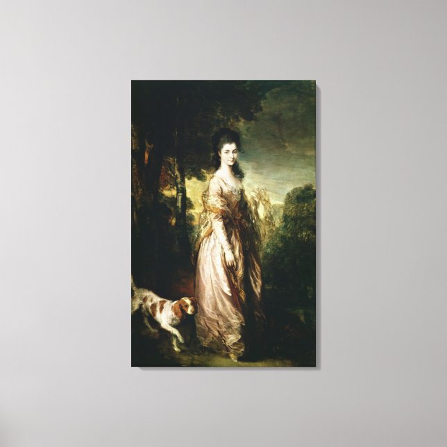 Lienzo Retrato de la Sra. Lowndes-Stone c.1775 (Anverso)