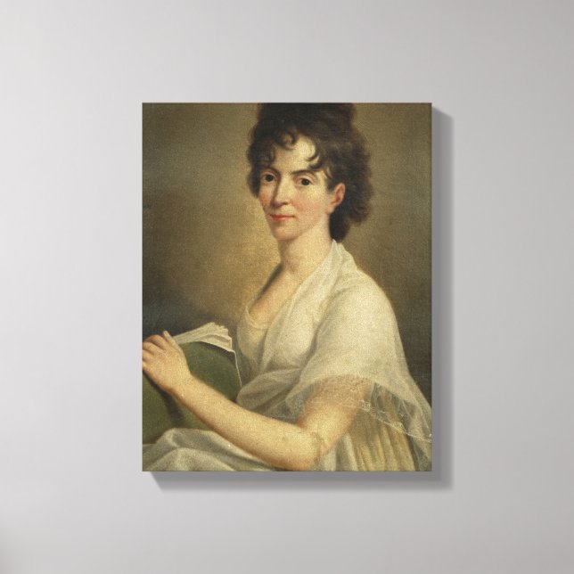 Lienzo Retrato de la viuda Constanze Mozart, 1802 (Anverso)