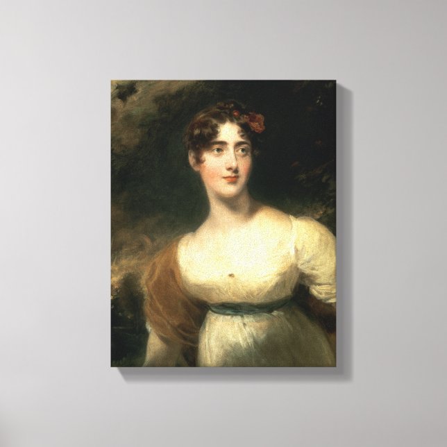 Lienzo Retrato de Lady Emily Harriet Wellesley-Pole (Anverso)