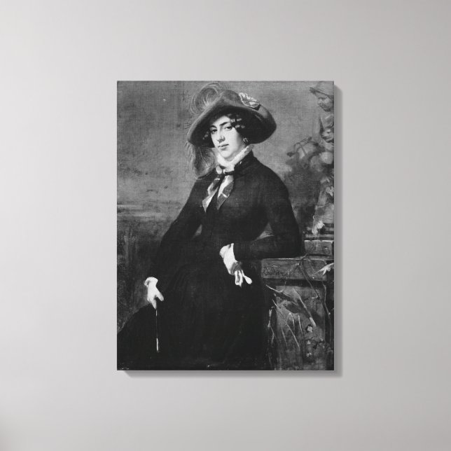 Lienzo Retrato de Lola Montez, 1844 (Anverso)