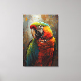 Lienzo Retrato de loro artístico - Pintura de aceite vibr