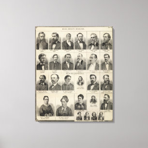 Lienzo Retrato de los distribuidores autorizados de las