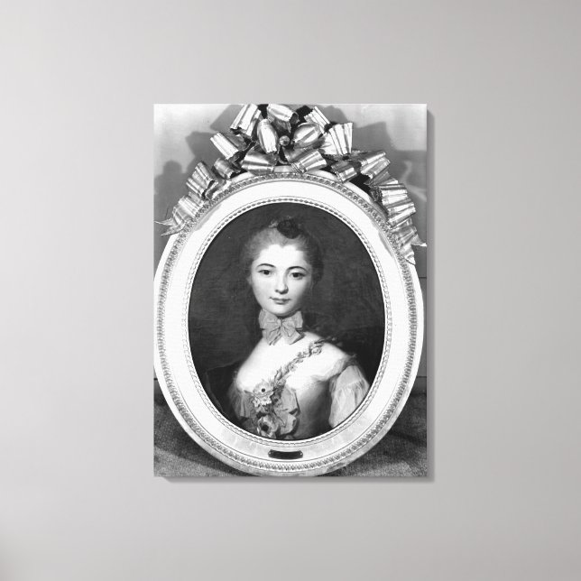 Lienzo Retrato de Louise Honorine Crozat du Chatel (Anverso)