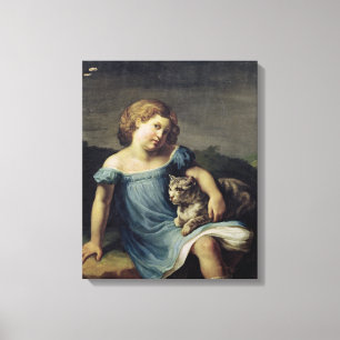 Lienzo Retrato de Louise Vernet como niño, 1818-19