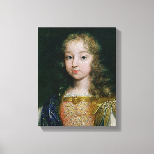 Lienzo Retrato de Luis XIV como niño (Anverso)