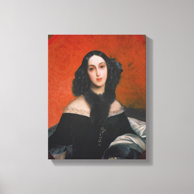 Lienzo Retrato de M.A. Bek, 1840 (Anverso)