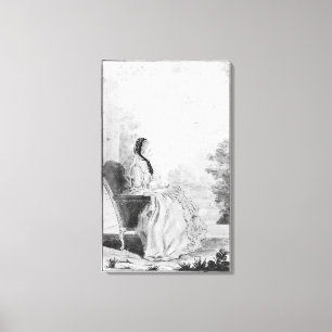 Lienzo Retrato de Madame du Deffand, 1760