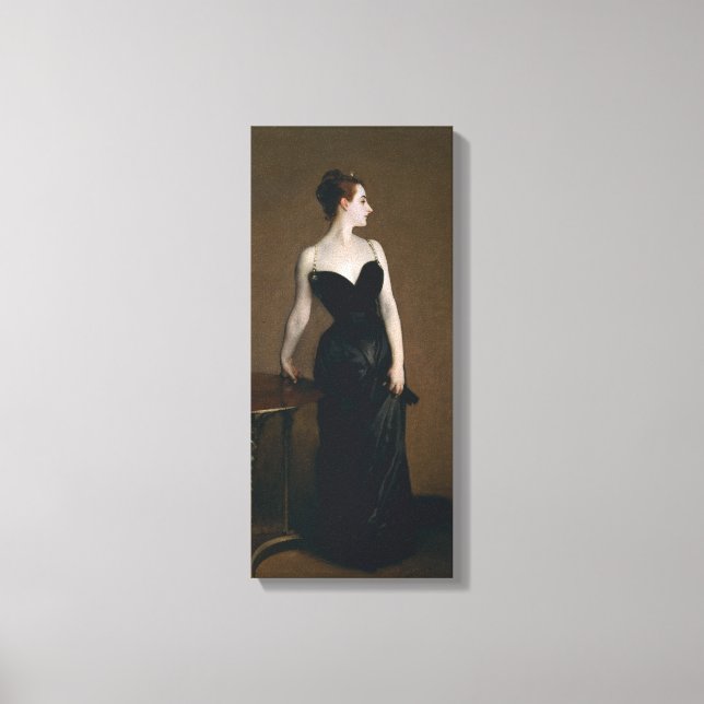Lienzo Retrato de Madame X de John Singer Sargent, 1884 (Anverso)
