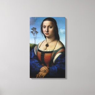 Lienzo Retrato de Maddalena Doni por Rafael Sanzio