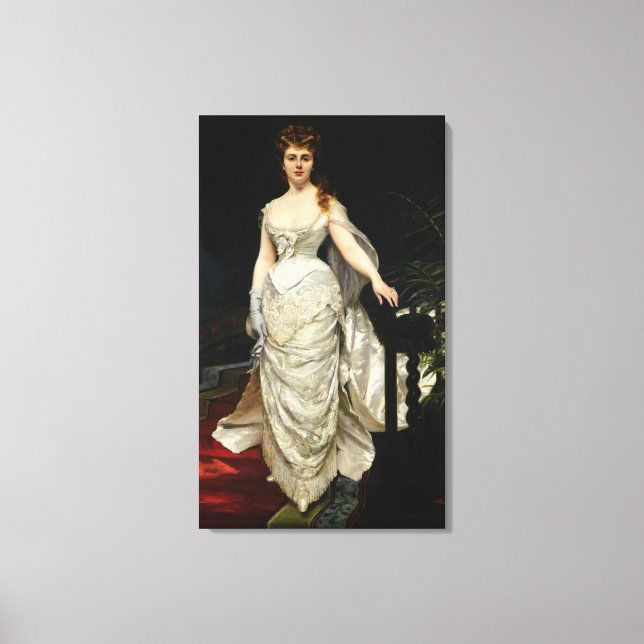 Lienzo Retrato de Mademoiselle X, 1873 (Anverso)