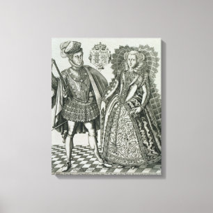 Lienzo Retrato de Maria, reina de escocés (1542-87) y