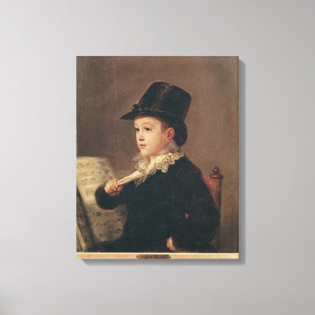 Lienzo Retrato de Mariano Goya 1815-17 (Anverso)