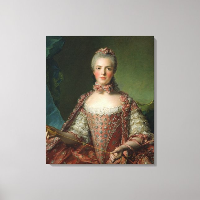 Lienzo Retrato de Marie Adelaide 1756 (Anverso)